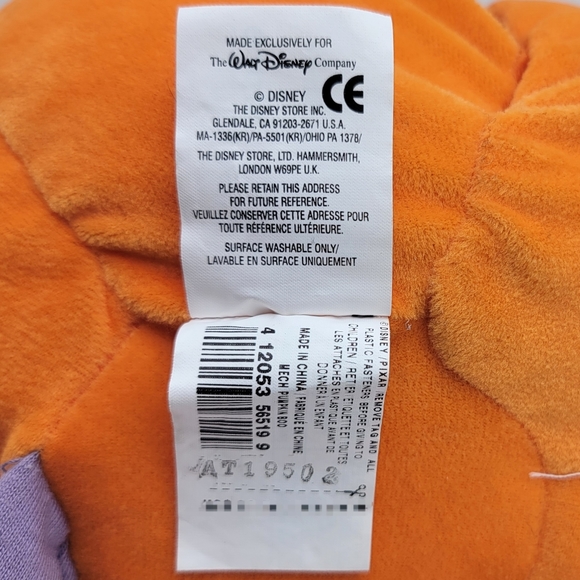 Disney Pixar Monster's Inc Flocked Pumpkin Boo Laughing Doll HTF - Picture 4 of 5